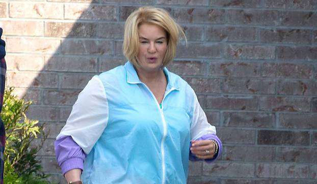 PREMIUM EXCLUSIVE: Renee Zellweger is completely unrecognisable, with even more prosthetic makeup and fat-suit