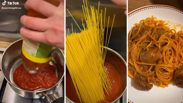 Internet 'zakuhao' nakon što je objavila da tjesteninu kuha u sosu od rajčice, umjesto u vodi