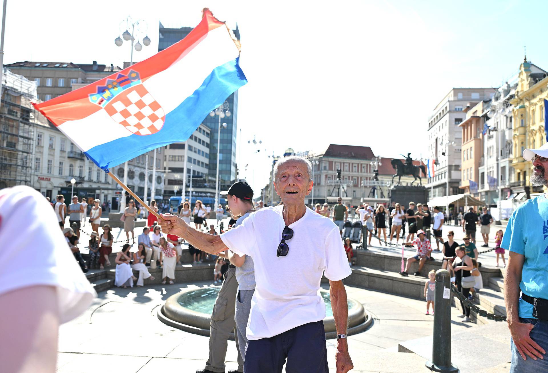 Zagreb: Doček hrvatskih olimpijaca na Trgu bana Jelačića