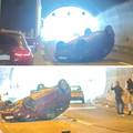FOTO Te&scaron;ka prometna u tunelu kod Splita: Automobil zavr&scaron;io na krovu, jedna osoba u bolnici