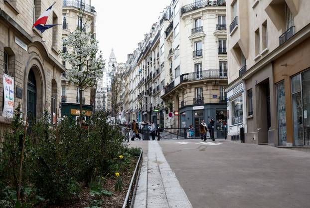 A view shows street Rue Ferdinand Flocon, in Paris