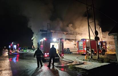 FOTO Izbio veliki požar u Ravnoj Gori: 'Nema spasa tvrtki, šteta je ogromna. Nema ozlijeđenih'
