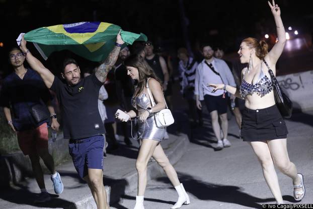 Split: Dolazak partijanera na drugu večer Ultra Europe festivala 2025.