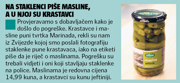 Masline - krastavci