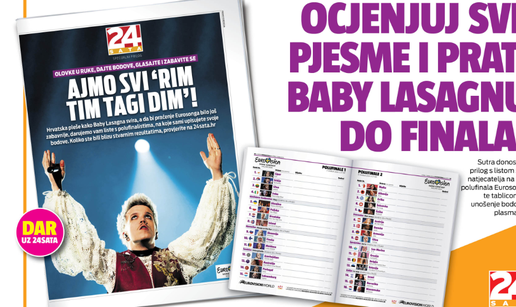 Dar čitateljima 24sata: Tablice za ocjenjivanje na Eurosongu!