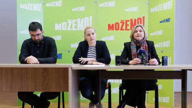Rijeka: Sandra Benčić i Morena Lekan, kandidatkinja za 8. izbornu jedinicu održale su konferenciju za medije