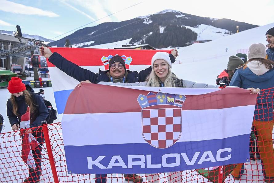 Saalbach: Hrvatski navijači na Svjetskom skijaškom prvenstvu