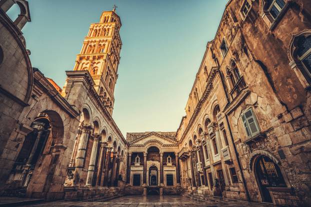 The,Diocletian's,Palace,In,Split,,Croatia,-,Famous,Diocletian,Palace