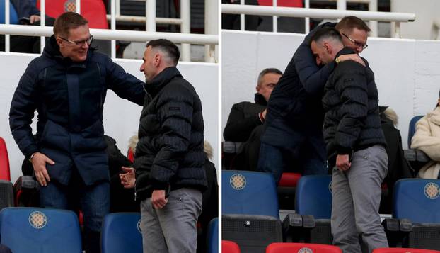 FOTO Pogledajte tko je sve bio na Poljudu. Nikola Kalinić izgrlio se s bivšim trenerom...