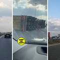 FOTO Kaos na A1: Zbog prevrtanja kamiona, kod Karlovca kolona od 7 kilometara