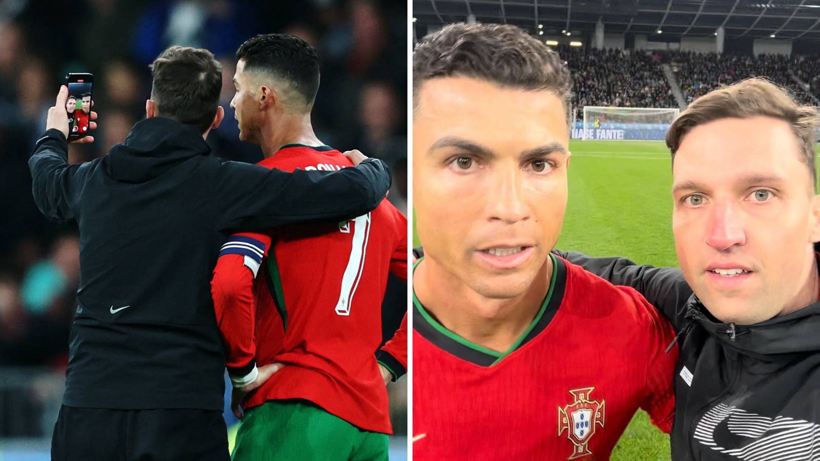 Ronaldo dobio poljubac usred utakmice u Ljubljani pa živčan gestikulirao sucu: 'Dva penala!'