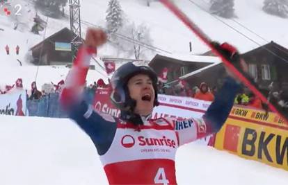 VIDEO Ludnica u Adelbodenu! Pogledajte navalu emocija i kako je Zubčić slavio postolje