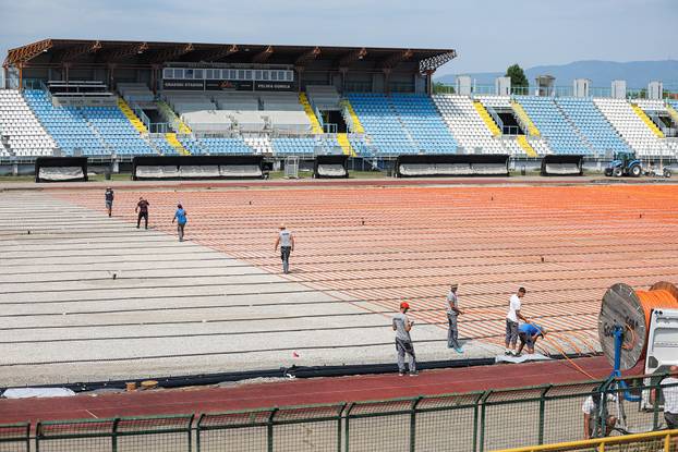 Radovi na Gradskom stadionu u Velikoj Gorici