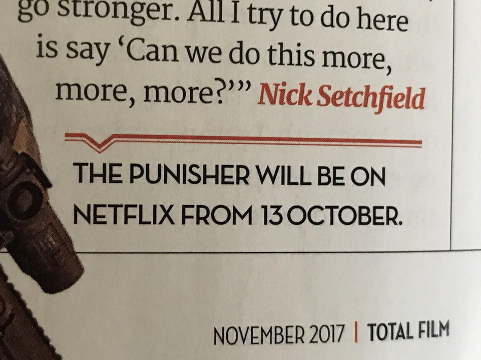 Jesmo li možda dobili datum izlaska nove serije 'Punisher'?