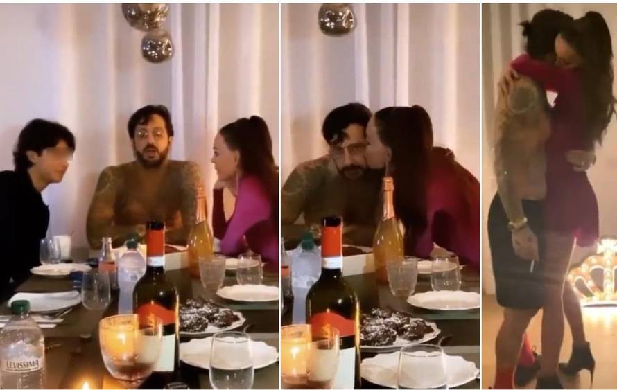 Corona party: Nina Morić ljubi bivšeg muža, dovela mu i sina