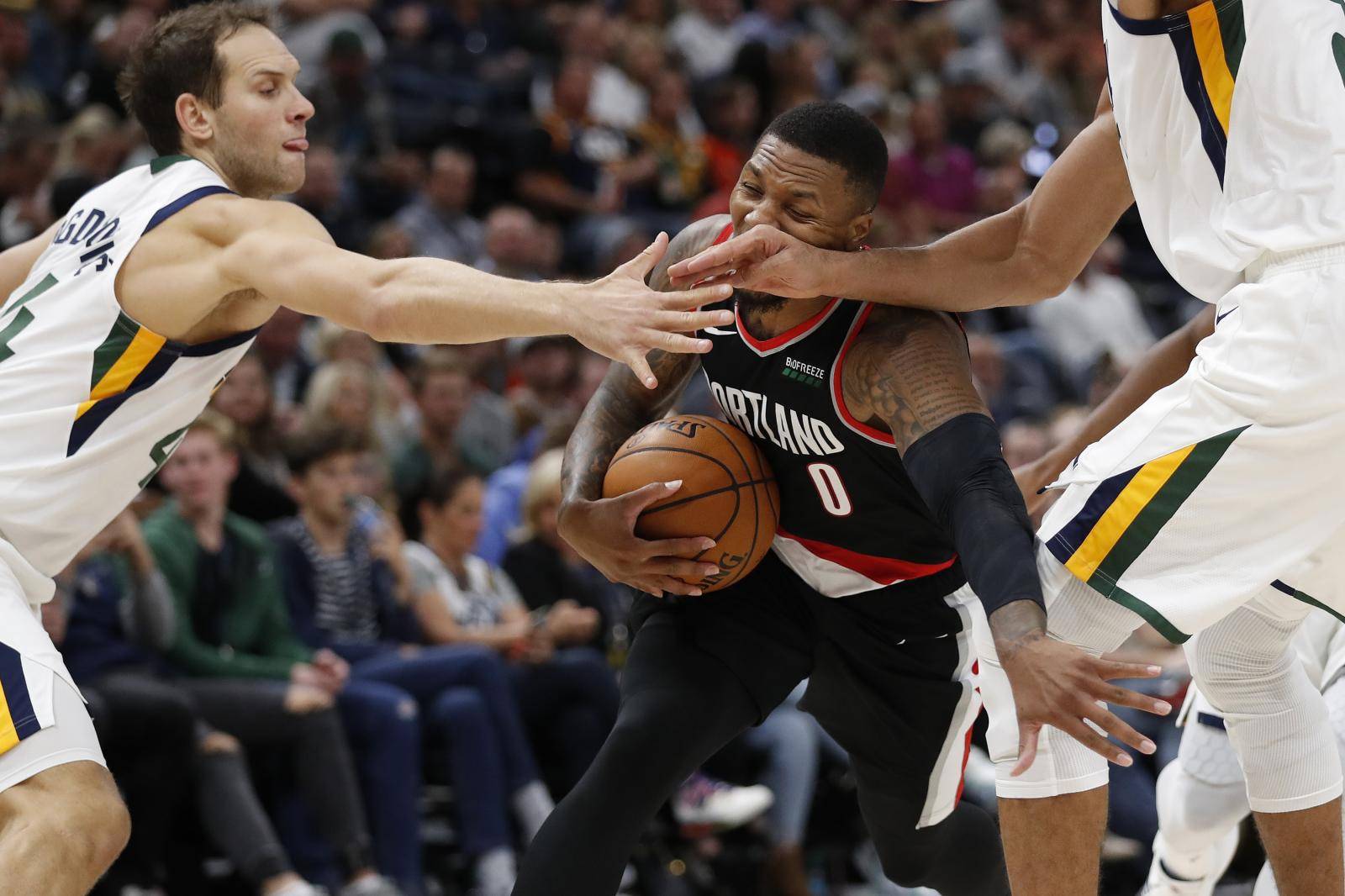 NBA: Preseason-Portland Trail Blazers at Utah Jazz