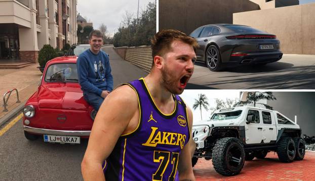 FOTO Dončićevi limeni ljubimci: Džip za apokalipsu, Porsche za svaku prigodu, ima i Zastavu!
