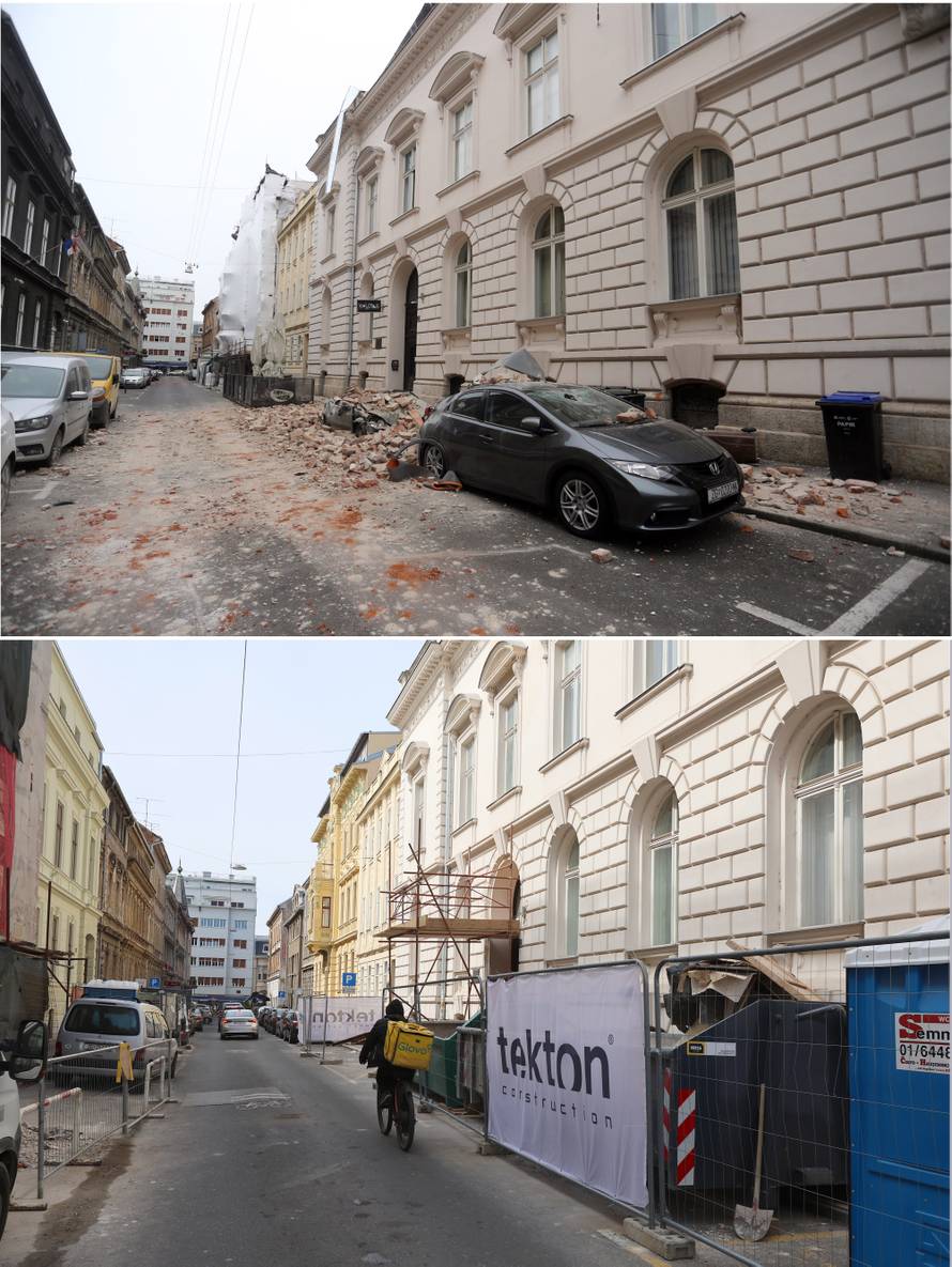 Peta godišnjica potresa: Kako je Zagreb izgledao na dan potresa, a kako izgleda danas