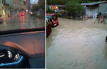 Zbog kiše poplavio je centar Crikvenice, ali i ceste u okolici