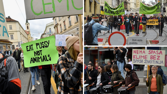 FOTO Klimatski marš u središtu Zagreba: 'Okrenimo se obnovljivim izvorima energije'