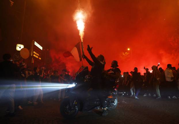 Champions League - Final - Paris St Germain fans gather in Paris