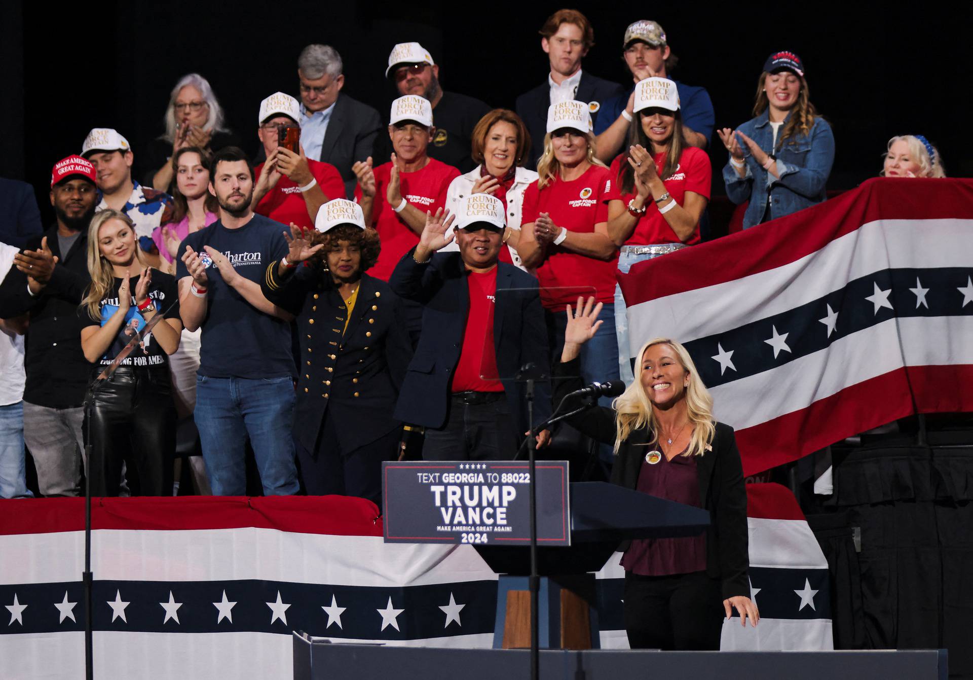 Republican presidential nominee and former U.S. President Trump holds a campaign event, in Atlanta