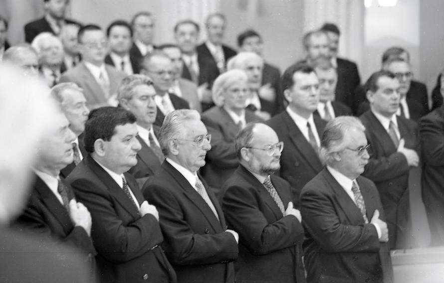 Zagreb: Sjednica Sabora RH kojoj je prisustvovao i Franjo Tuđman