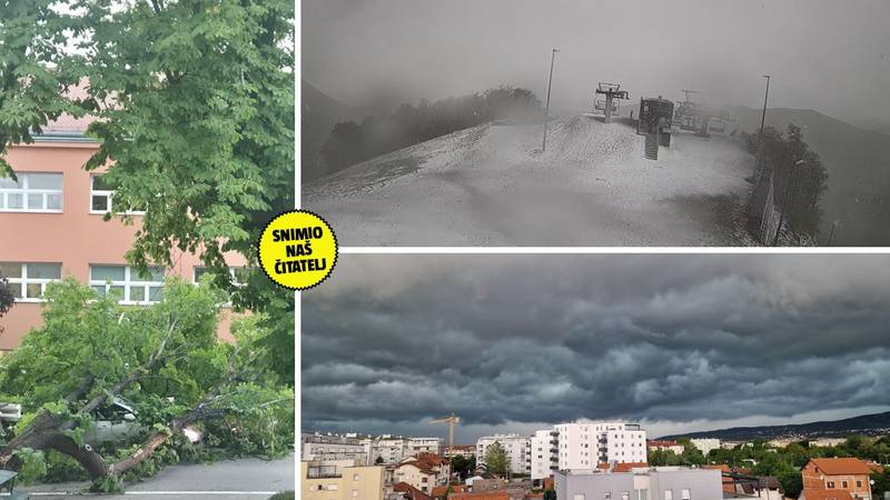 POSLJEDICE NEVREMENA Stiglo više od tisuću poziva građana, u Zagrebu ozlijeđen jedan čovjek