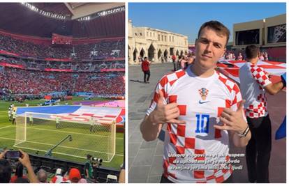 Srpski youtuber u hrvatskom dresu je bio na utakmici s Marokom: 'Ogroman respekt'