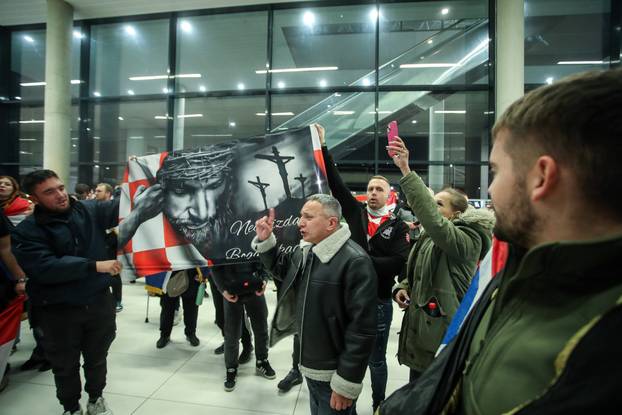 Doček brončanih rukometaša u Zračnoj luci Franjo Tuđman