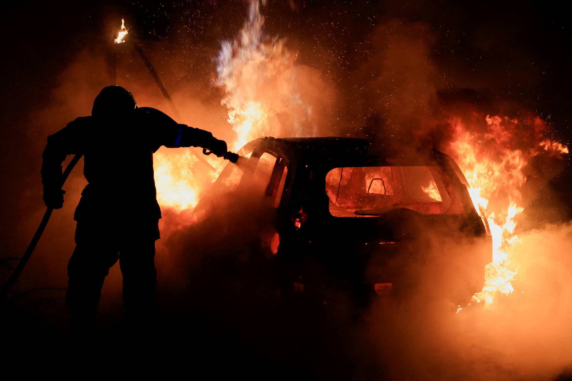 Fifth night of riots after a teenager shot dead by police in Paris suburb