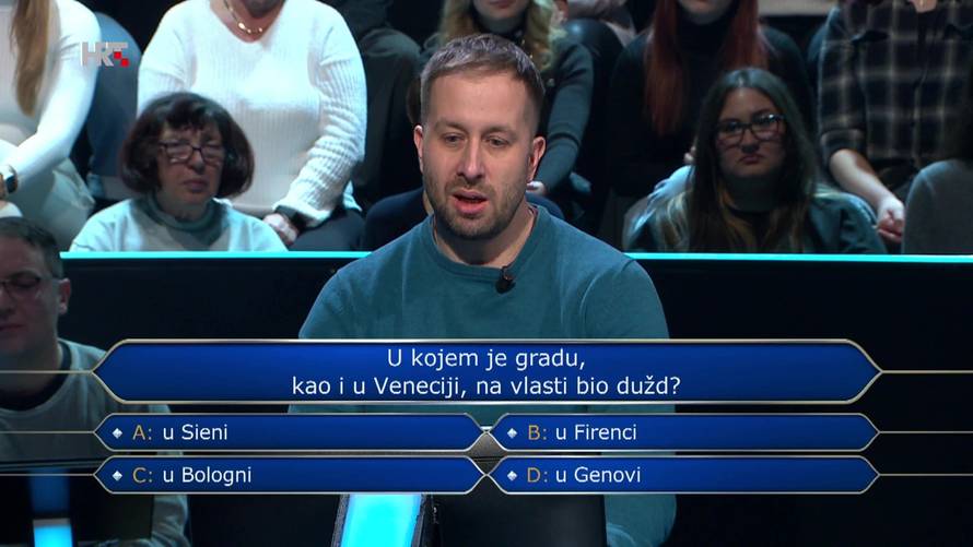 Alen u 'Milijunašu' tražio pomoć publike pa otišao doma s 5000 eura. Znate li vi točan odgovor?