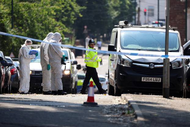 Police respond to a major incident, in Nottingham