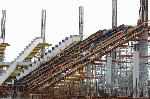 Osijek: Obilazak radova na izgradnji novog stadiona na Pampasu