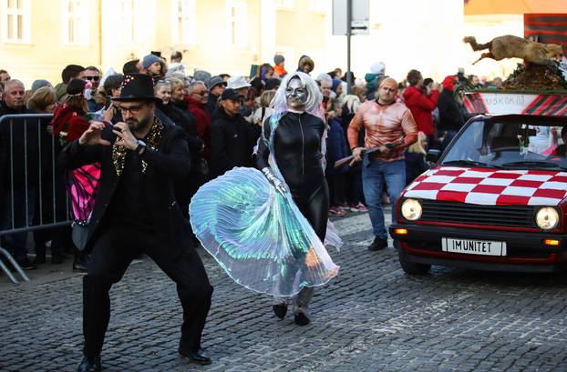 Samobor: Povorka mjesnih odbora i alegorijskih kola na Fašniku