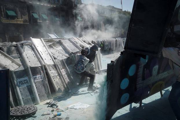 Protest against insecurity and corruption in the country, in Mexico City
