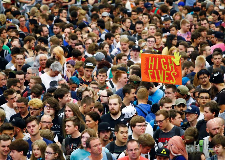 First public day of the computer games fair Gamescom in Cologne