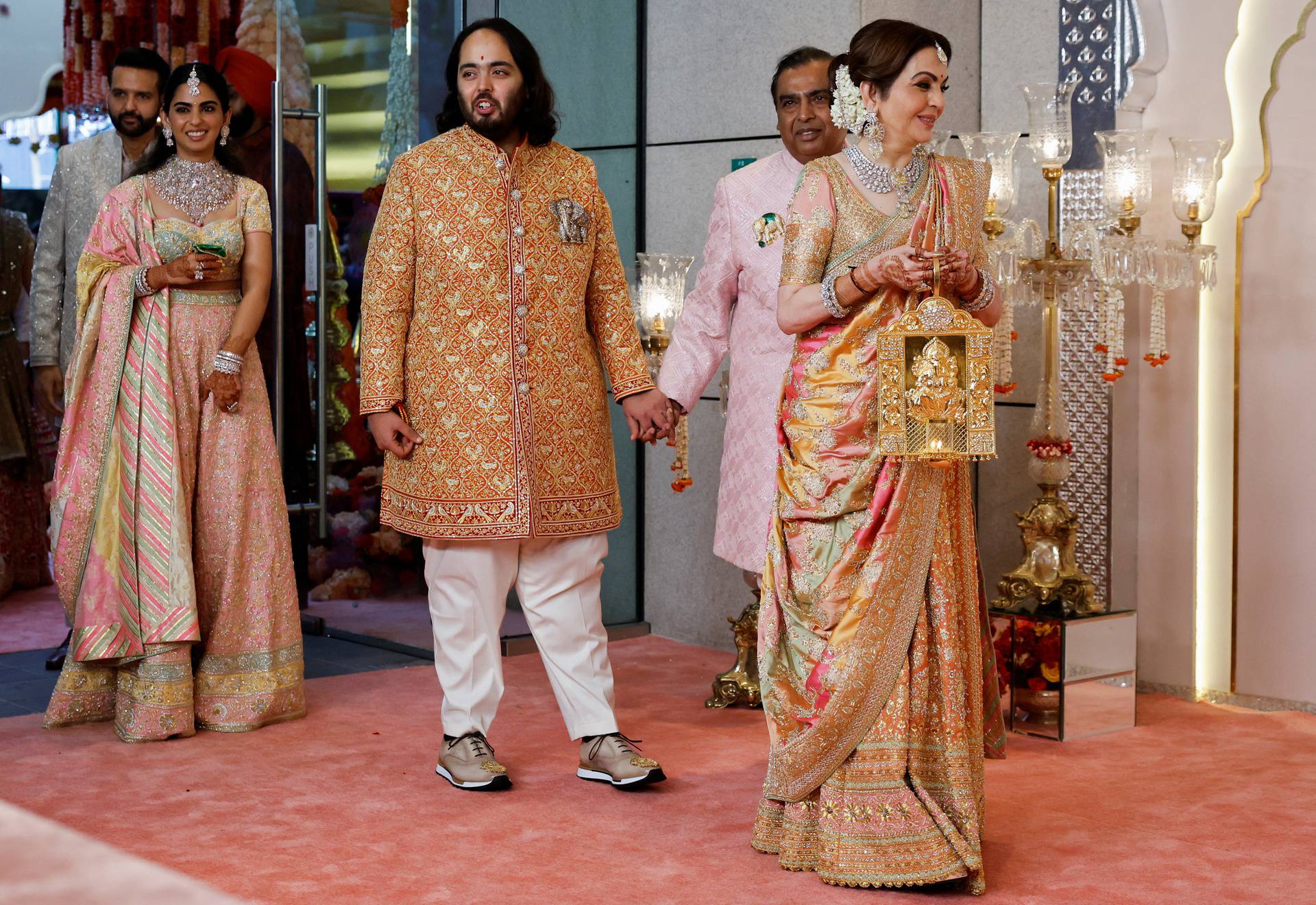 Wedding of Indian billionaire Mukesh Ambani's youngest son