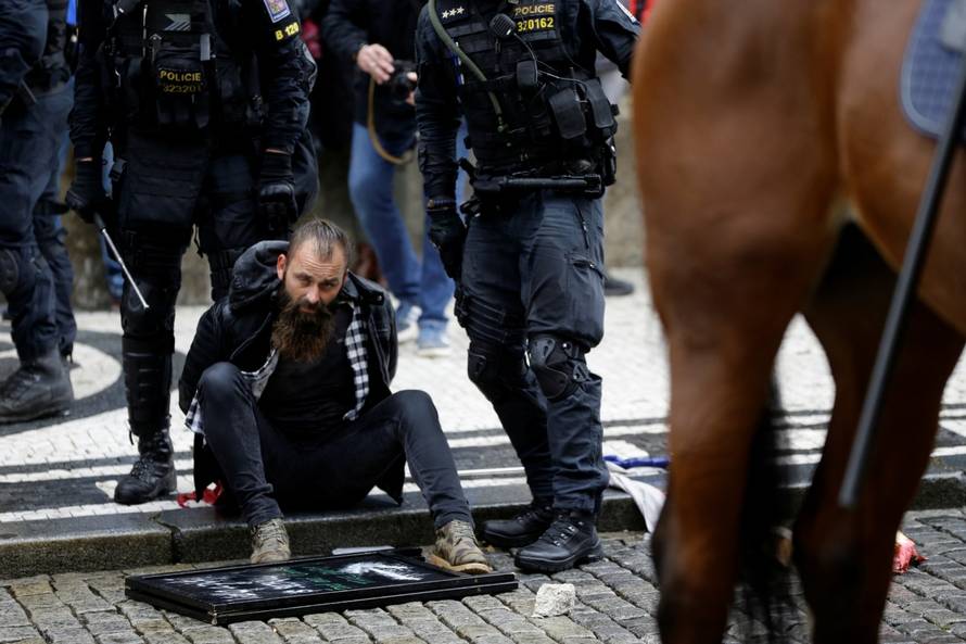Demonstration against the Czech government's COVID-19 restrictions in Prague