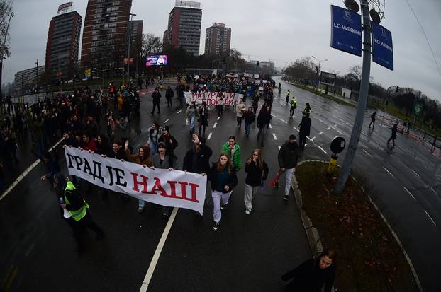 Beograd: Opći štrajk u Srbiji