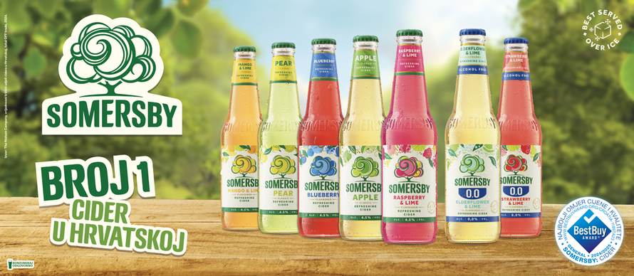 Somersby – cider broj 1 u Hrvatskoj osvojio Best buy award za 2024./2025. godinu