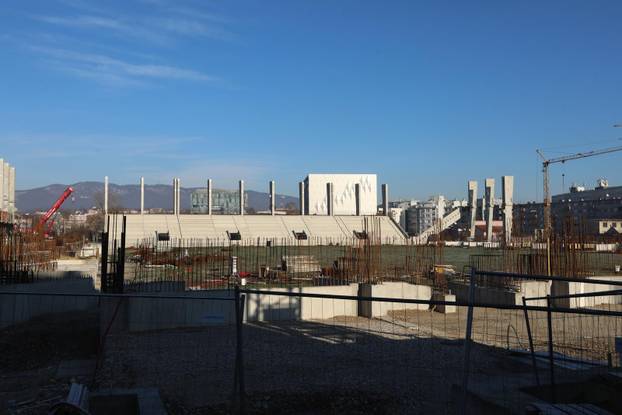 Zagreb: Napreduju radovi na izgradnji stadiona u Kranjčevićevoj