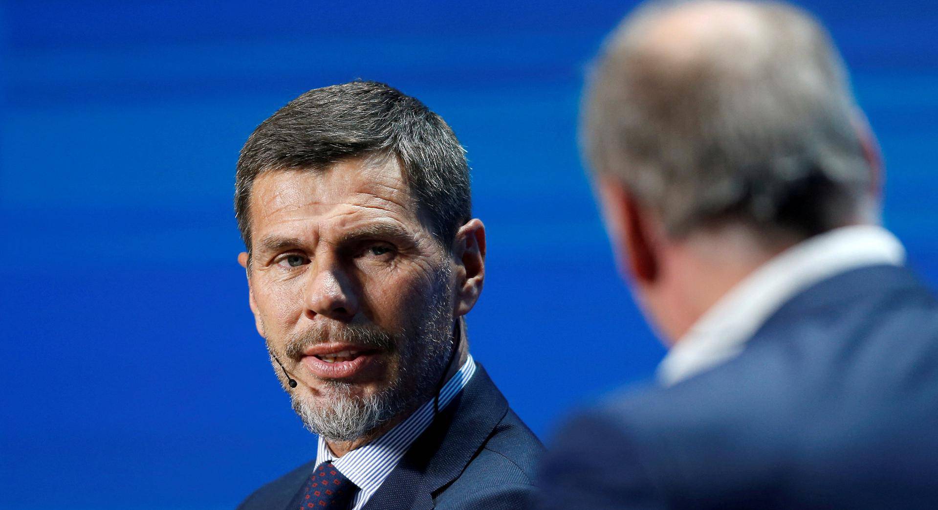 FILE PHOTO: Zvonimir Boban, Fifa Deputy Secretary General, gestures during the Dubai International Sports Conference in Dubai