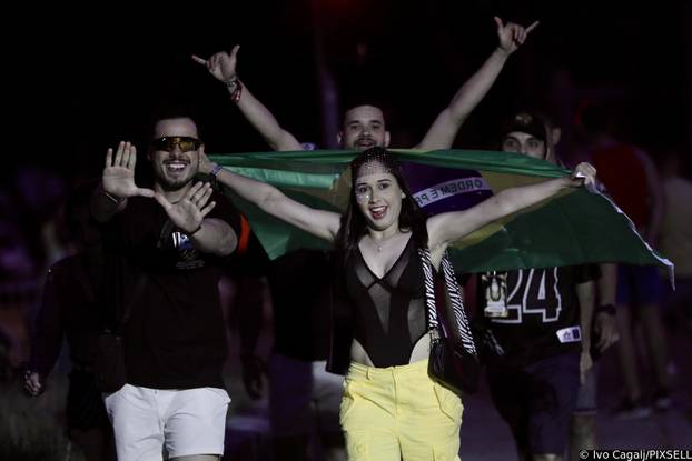 Split: Dolazak partijanera na drugu večer Ultra Europe festivala 2025.