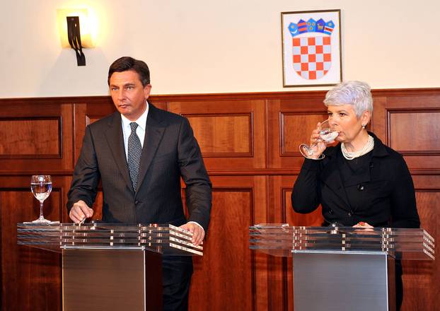 Zagreb: Sastanak premijerke Jadranke Kosor i njenog kolege Boruta Pahora