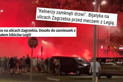 Poljski mediji se zgražaju: Kaos na ulicama Zagreba! Legionare je šokirao broj Bad Blue Boysa