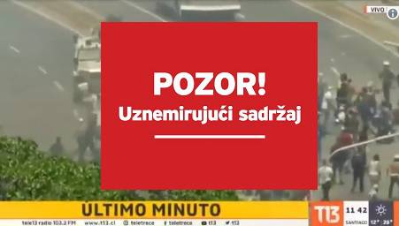 Puč u Venezueli: Vojno vozilo gazilo je prosvjednike na ulici