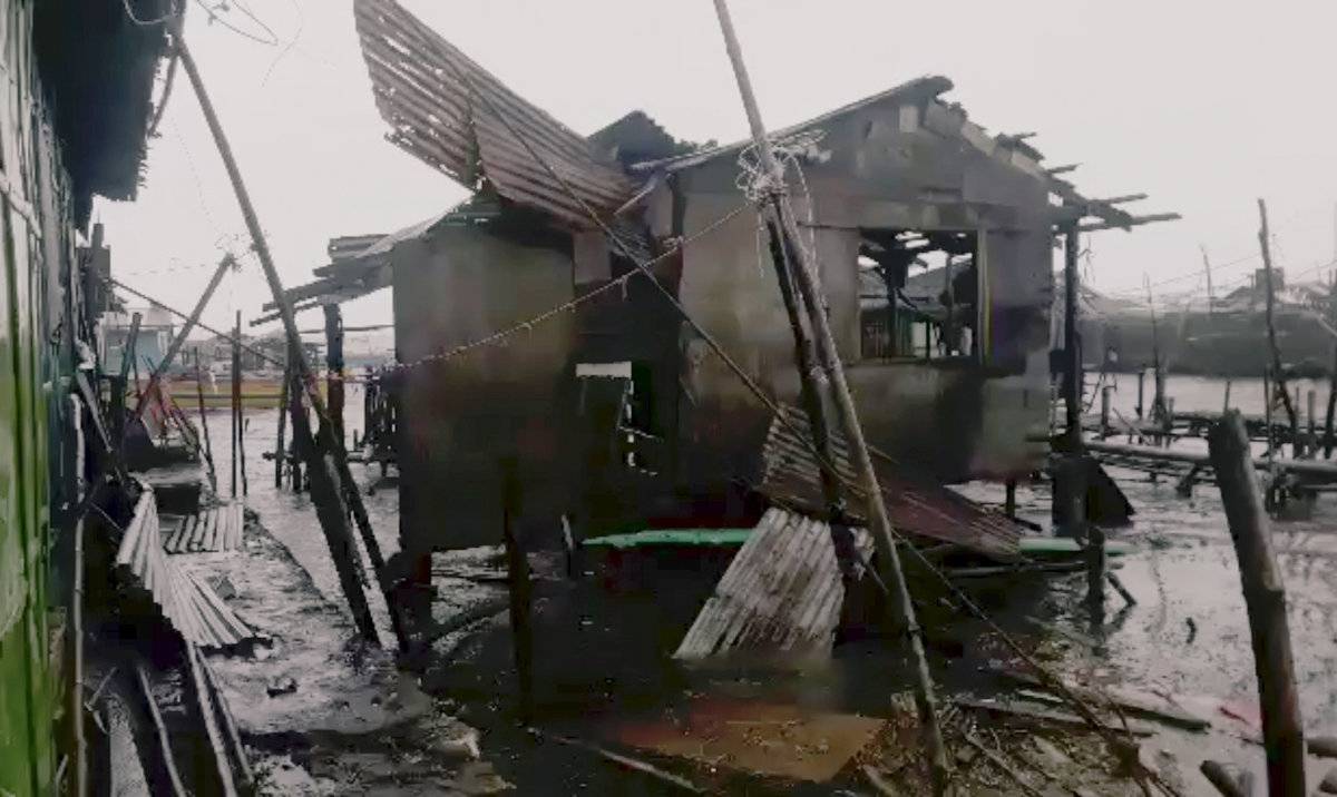 A damaged house is seen after Typhoon Mangkhut hits Philippines