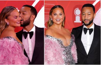 Chrissy Teigen i John Legend se ljubili na crvenom tepihu, a njen dekolte je privukao sve poglede