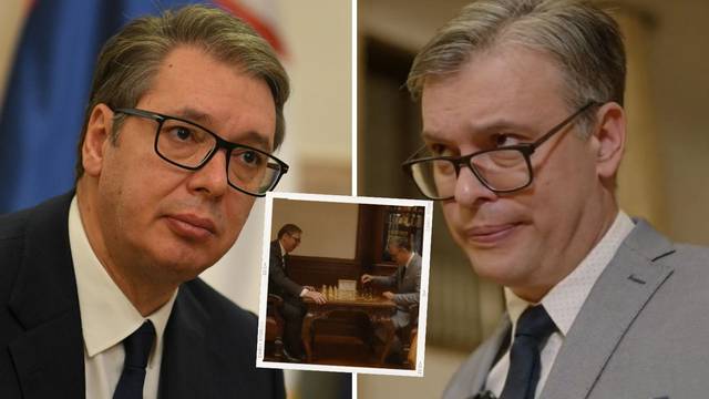 Vučić objavio novu snimku sa svojim dvojnikom. Igraju šah i šale se. Narod nije oduševljen